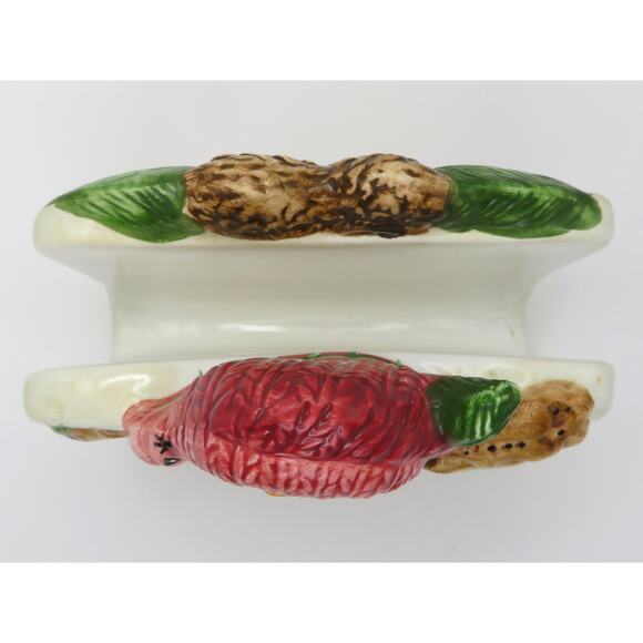 BICO Snowman Ceramic Napkin Holder Christmas Gingerbread Holiday Kitchen Decor - Picture 4 of 10